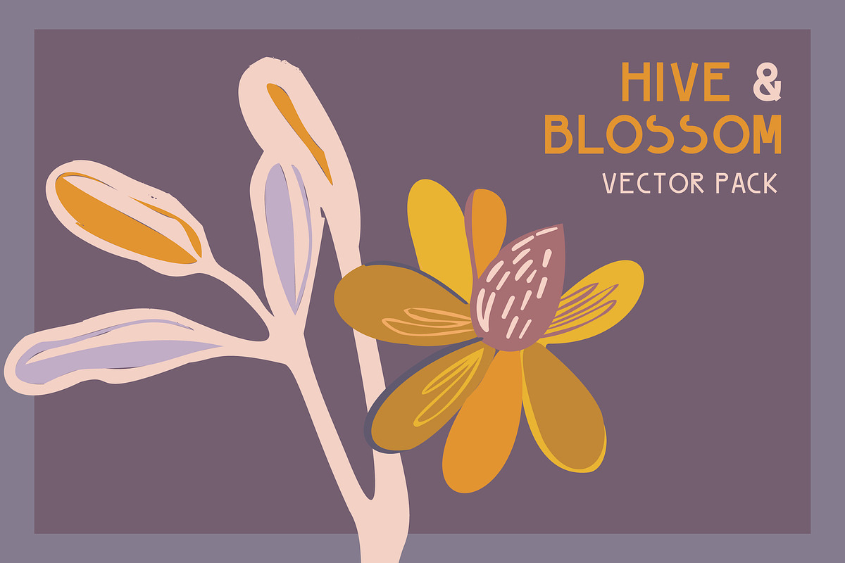 Hive & Blossom Vector Pack, a Graphic by Melissa Rothman Studios (Photo 2 of 3)