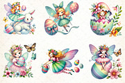 Happy Easter Fairy Sublimation Clipa, an Illustration by DreamCafeArt (Thumbnail 2 of 5)