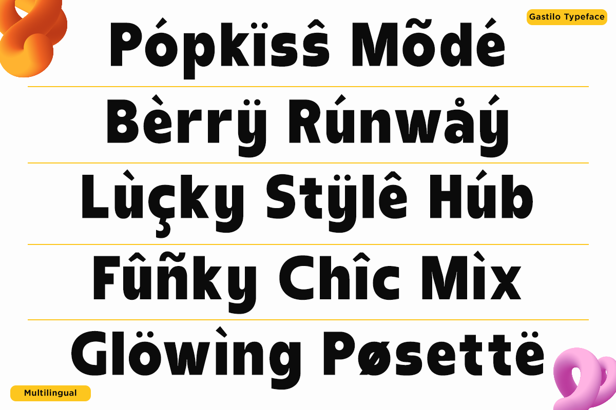 Bold Chunky Sans Font - Gastilo, a Sans Serif Font by Say Studio (Photo 9 of 10)