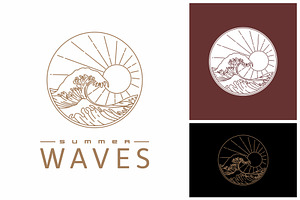 Ocean Waves Logo