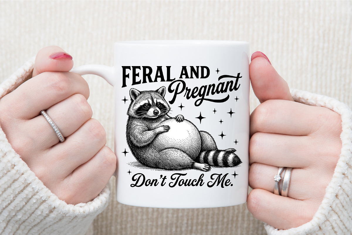 Feral and Pregnant Raccoon Maternity, a Work Illustration by Sublimation Artist (Photo 7 of 9)