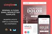 Simple - Responsive Email Template, an Email Template by ZippyPixels (Thumbnail 1 of 4)