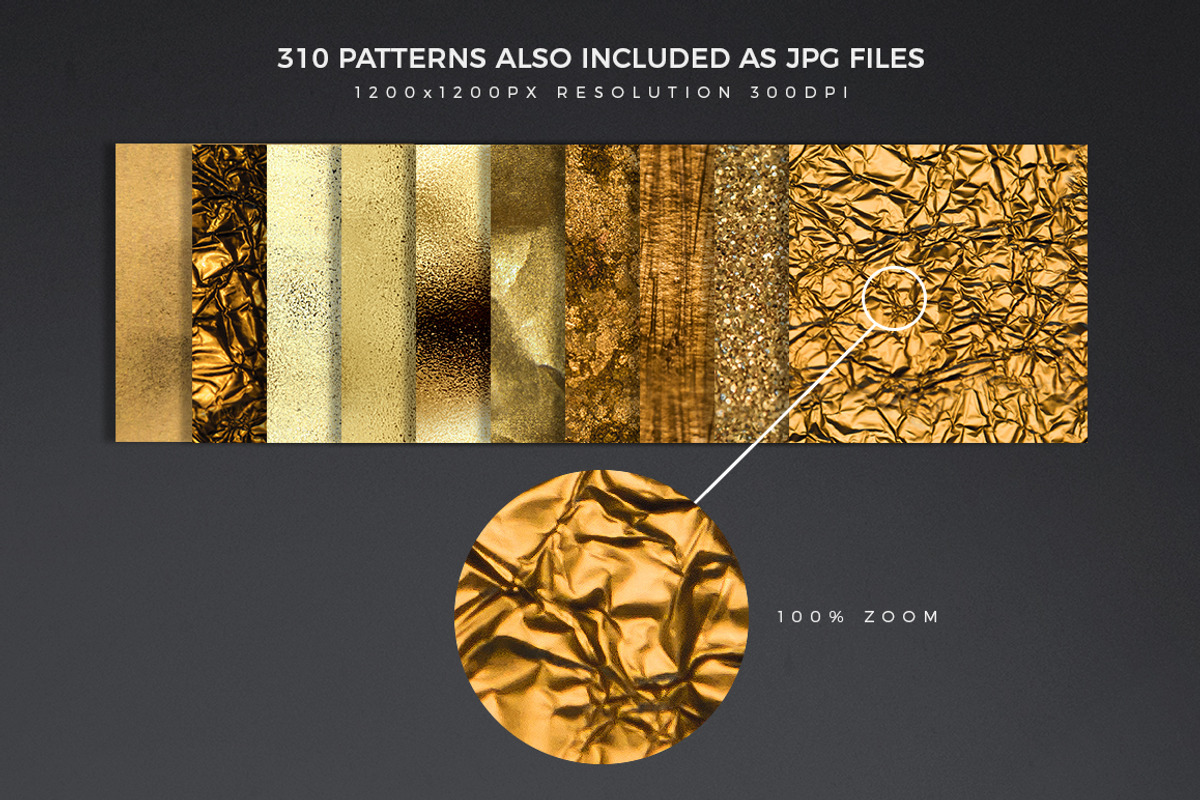 300+ Gold Glitter Foil Styles, a Layer Style Add-On by Graphicdome (Photo 15 of 17)