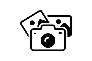 Photograph image solid icon, a Solid Icon by Creative priyanka