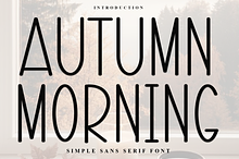 Autumn Morning