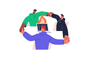 Programmers at work. IT concepts set, a Work Illustration by PaperTrident (Thumbnail 19 of 28)