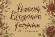 WynsteraQalis Decorative Floral font, a Script Font by HypeWorksCo (Thumbnail 3 of 24)
