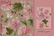 Vintage Mallow Prints & Patterns, a Pattern Graphic by GND ART STUDIO (Thumbnail 8 of 8)