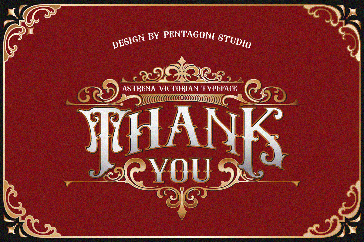 Astrena | Display Typeface, a Blackletter Font by Pentagonistudio (Photo 15 of 15)