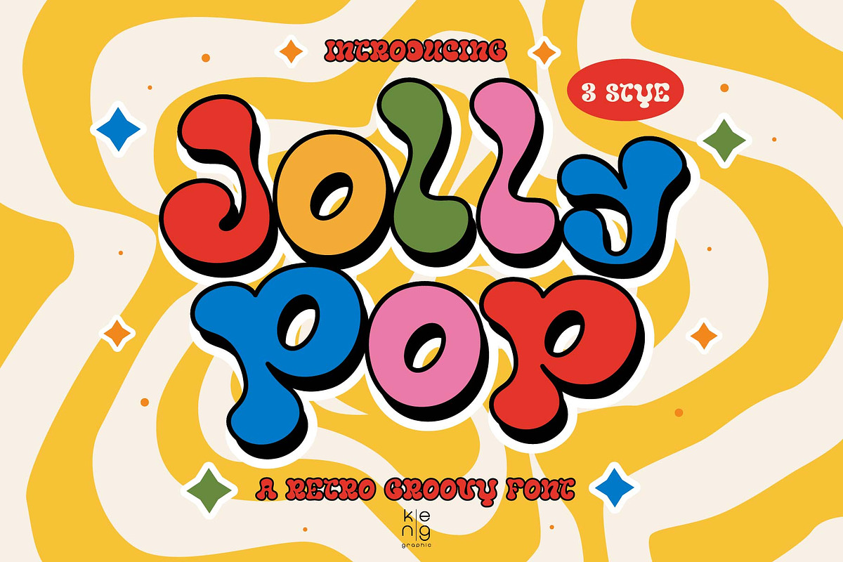 Jolly Pop font, a Handwritten Font by KengGraphic (Photo 1 of 11)