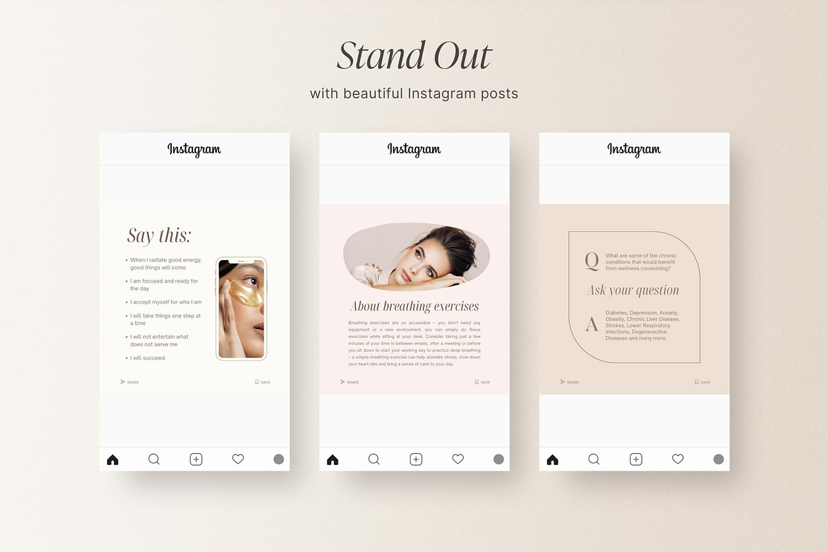 Health & Wellness templates, a Social Media Template by LiliesandBerries (Photo 15 of 21)