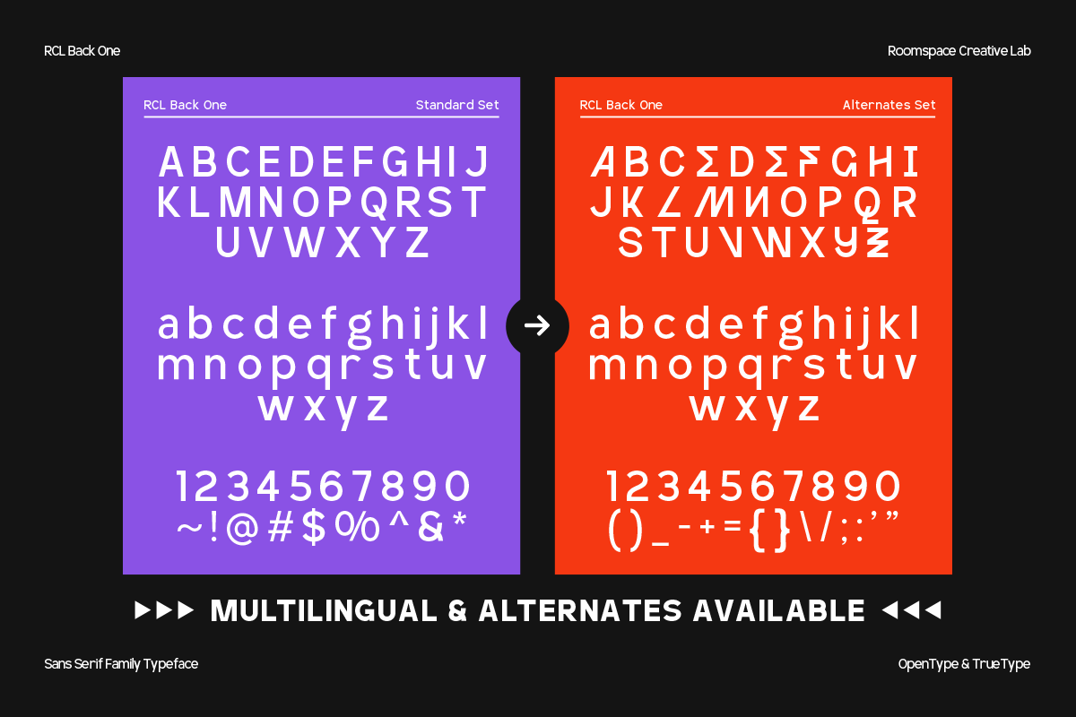 BackOne – A Bold Modern Sans Font, a Sans Serif Font by roomspace creative lab (Photo 7 of 15)