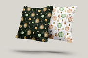 Watercolor Thanksgiving Pattern, a Seasonal Illustration by SvetaArtStore (Thumbnail 2 of 6)