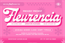 Fleurencia - 70's Adorable Script