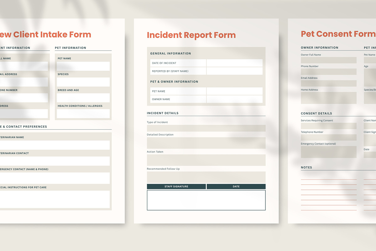 Pet Business Planner & Forms Kit preview 6