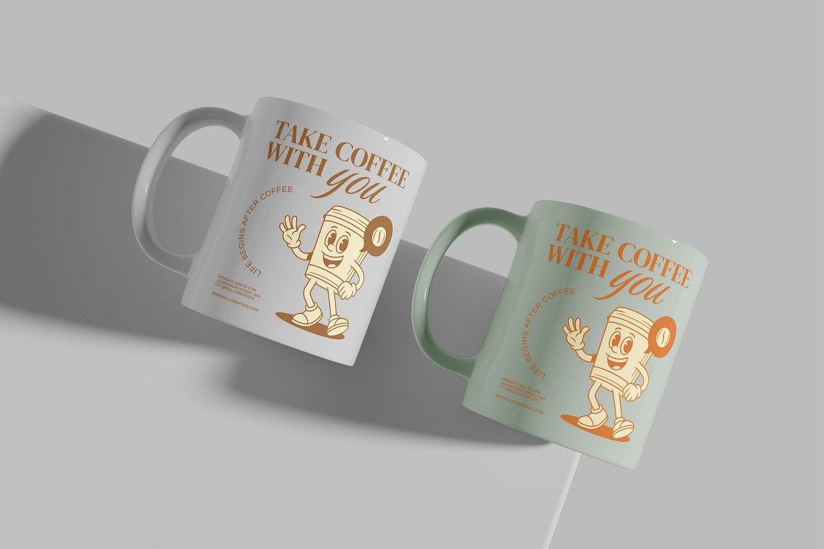 Realistic Mug Mockup PSD, a Cups & Container Mockup by MA-KING_ART (Photo 3 of 5)
