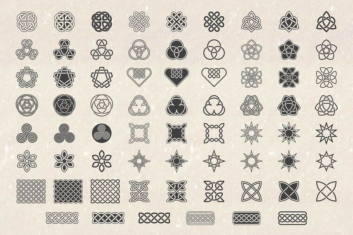 Celtic Knots & Ornaments Bundle 4, a Decorative Illustration by Seaquint (Photo 5 of 8)