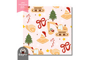 Christmas Construction Pattern, a Pattern Graphic by KisbyArt (Thumbnail 3 of 3)