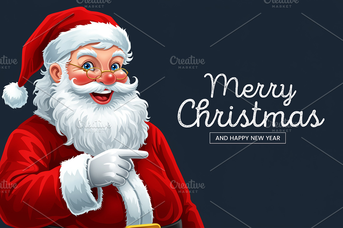 Template Merry Christmas & New Year, a Social Media Template by Qaseem Zaidi Graphics