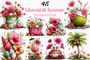 Whimsical Summer Clipart, an Illustration by Craft Nest (Thumbnail 1 of 12)