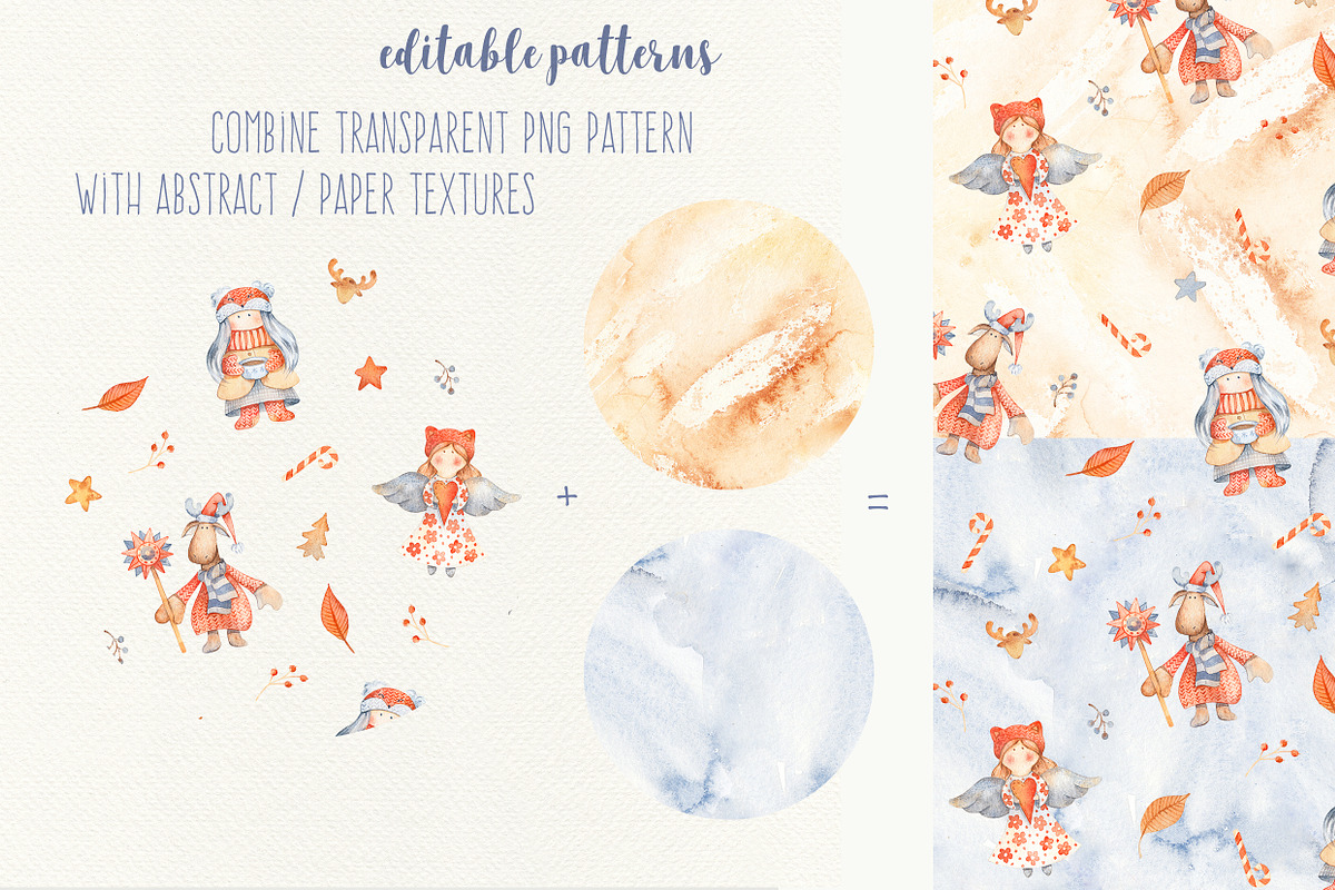 Hygge Christmas Watercolor Set, an Illustration by Lumitar (Photo 9 of 9)