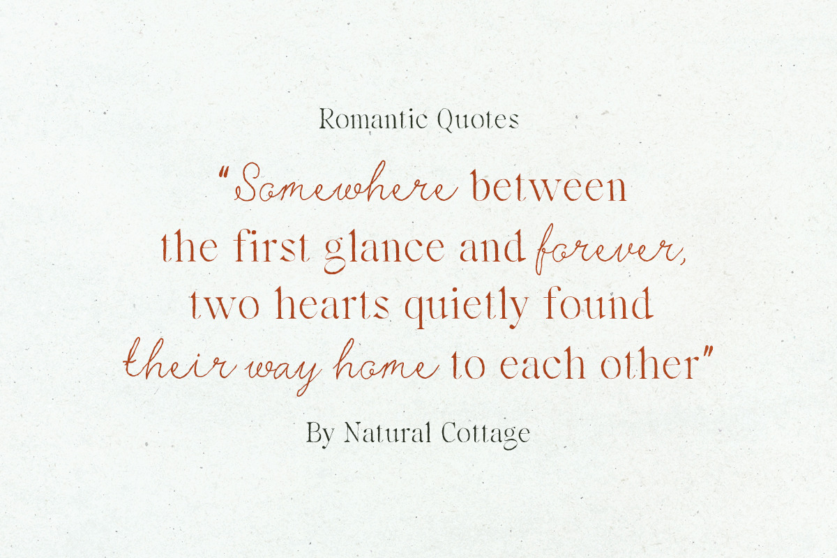 Natural Cottage - Handmade Font Duo, a Serif Font by Bale Type (Photo 9 of 12)