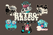 Retro Mascot Pack ; Vol.1 - Vol.3, a Graphic by 159room.studio (Thumbnail 5 of 7)