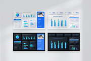 KPI Dashboard Google Slides Template, a Marketing Template by New Coral Design (Thumbnail 4 of 6)