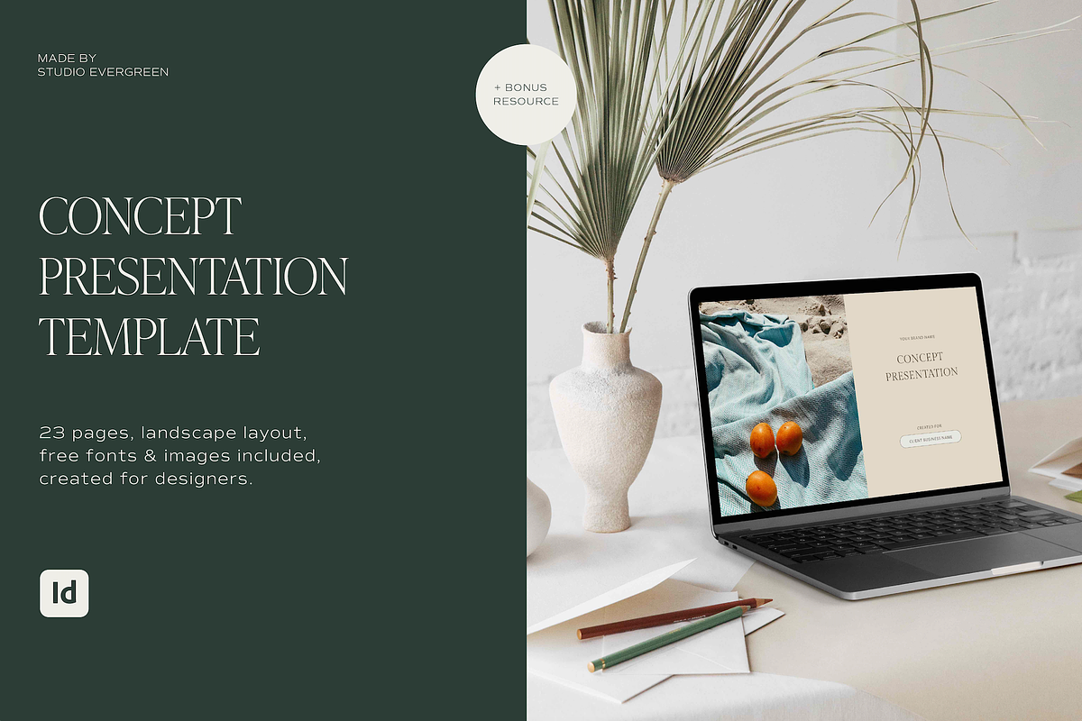 Concept Presentation Template, a Presentation Template by Studio_Evergreen (Photo 1 of 10)