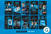 Auto Repair Social Media Pack, a Social Media Template by Geelator Studio (Thumbnail 3 of 5)