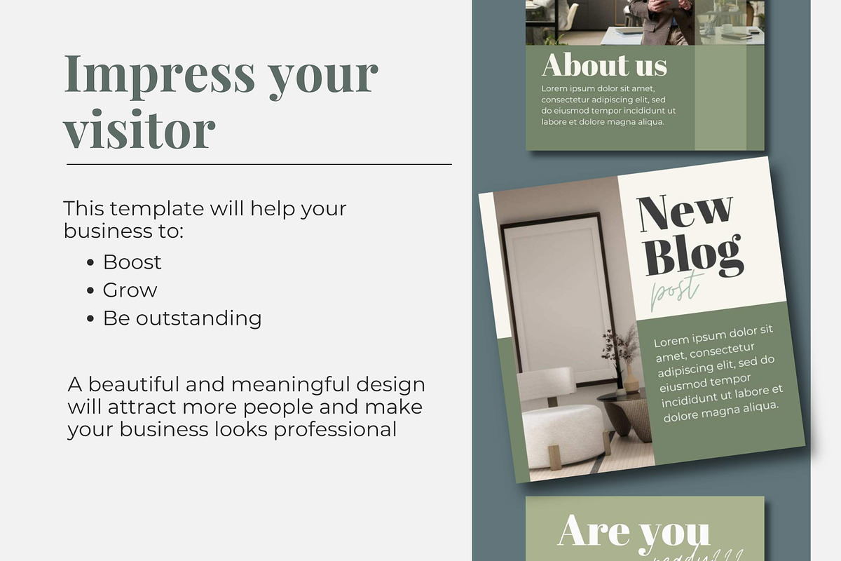 Soft Botanical Instagram Template, a Social Media Template by Everyday Perfection (Photo 2 of 8)