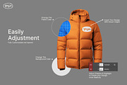 Puffer Hoodie Mockup, a Hoody Mockup by Pipello Grafik (Thumbnail 2 of 3)