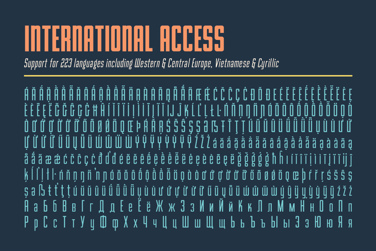 Goodland Compressed Text retro font, a Sans Serif Font by Swell Type (Photo 5 of 6)
