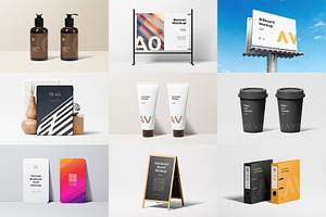 The Branding Mockup Bundle Vol.4