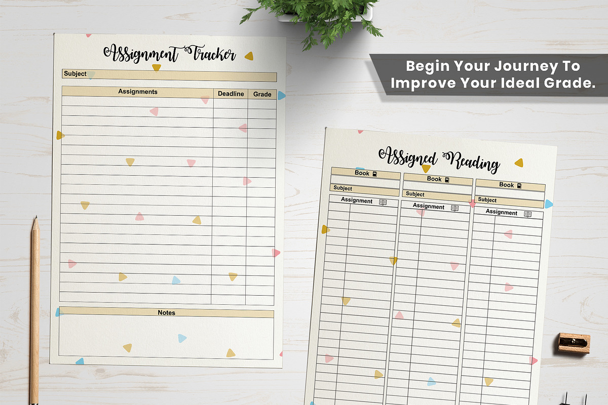 Student Study Planner, a Templates & Theme by Wow Designs (Photo 3 of 9)