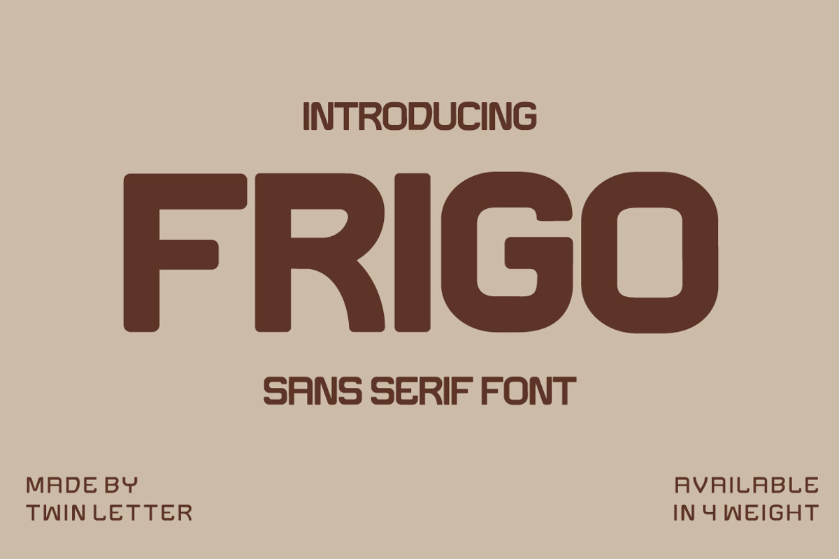 Frigo, a Sans Serif Font by twinstd (Photo 1 of 11)