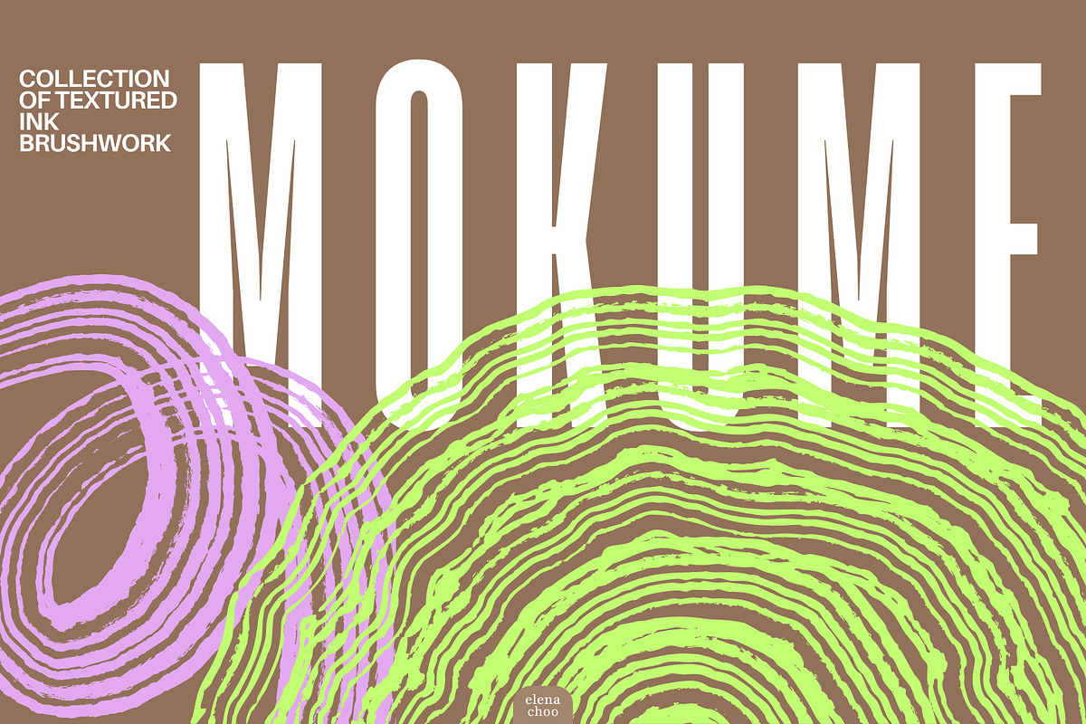 Mokume - ink textured brushwork, an Object Graphic by Elena Choo (Photo 1 of 11)