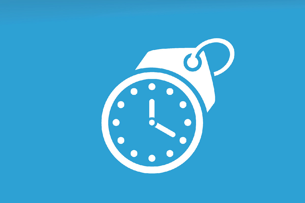 Vector clock and tag logo, a Branding & Logo Template by GraphiShop