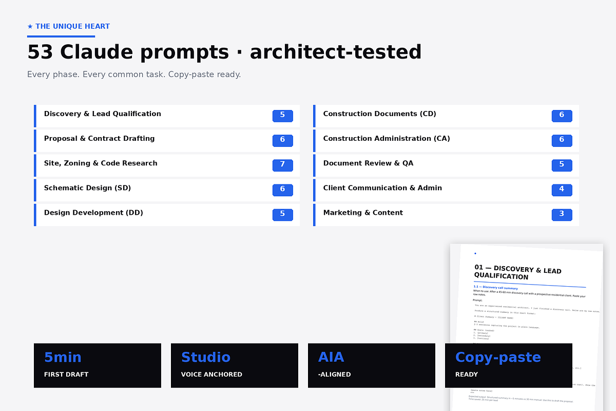 AI Architect Studio · Claude Prompts, a Presentation Template by Just Necessary (Photo 3 of 6)