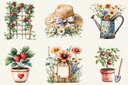 Gardening Girl Sublimation Bundle, an Illustration by OK Design (Thumbnail 3 of 5)