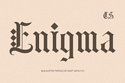 CS Enigma – Blackletter Font, a Blackletter Font by Craft Supply Co. (Thumbnail 1 of 8)
