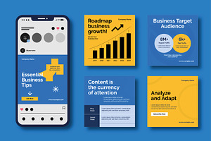 Business Tips and Marketing Advice, a Social Media Template by MightyDesign