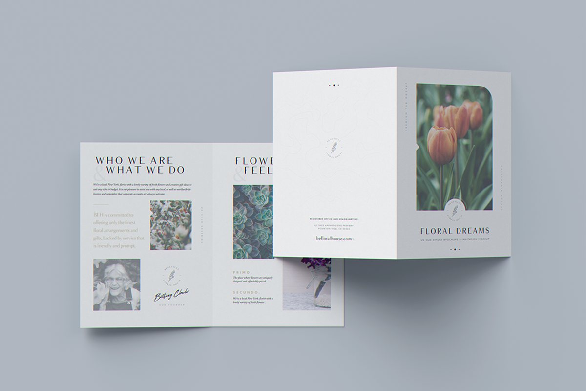 US Size Bifold Brochure MockUp, a Brochure Template by coloformia (Photo 4 of 12)