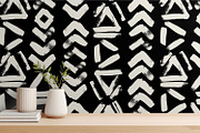 Dark Brush Painted Tribal, a Wallpaper Graphic by MalyskaStudio (Thumbnail 8 of 16)
