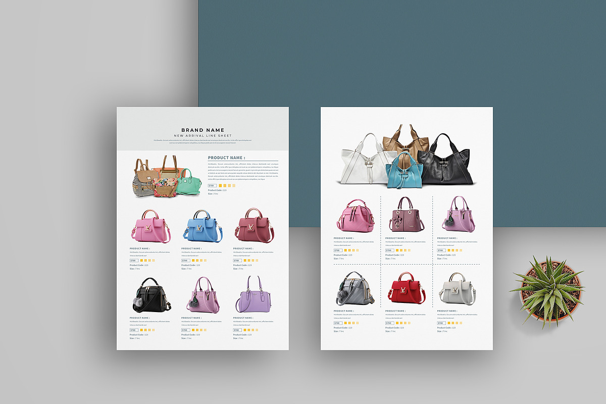 Line Sheet Bundle | Word & Indd, a Stationery Template by obayes (Photo 25 of 34)