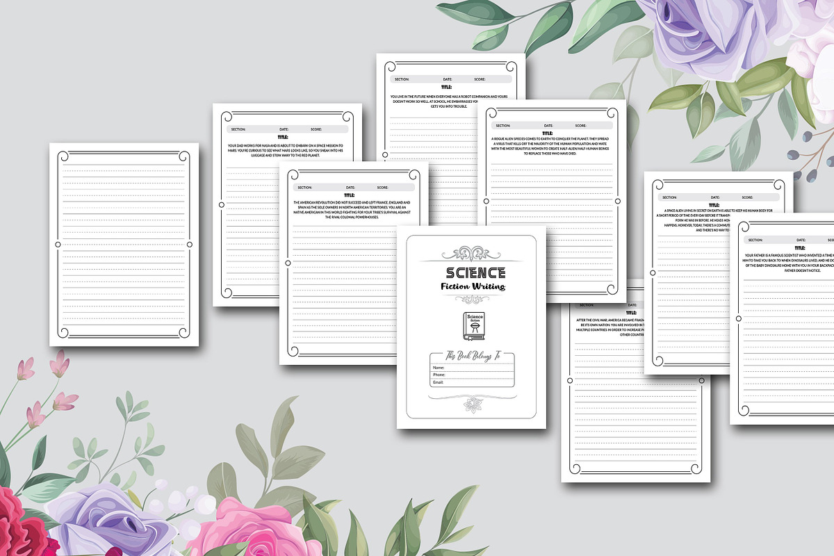 Science Fiction Writing, a Stationery Template by design_hut (Photo 3 of 3)