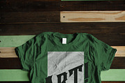 Ladies Crew Neck Tee Mock Up, a Shirt Mockup by SLTFNDRY (Thumbnail 1 of 3)