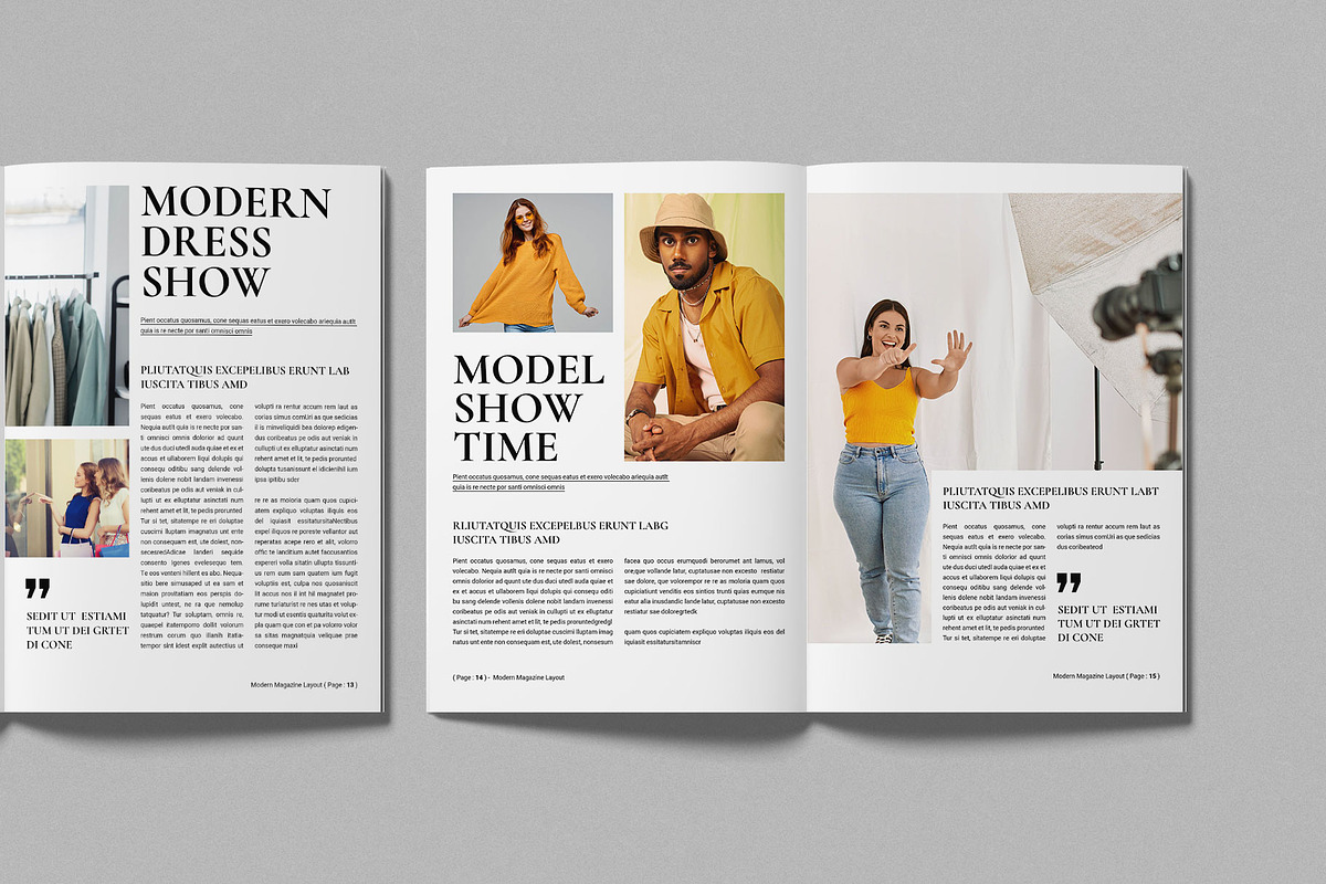 Modern Magazine Template preview 6