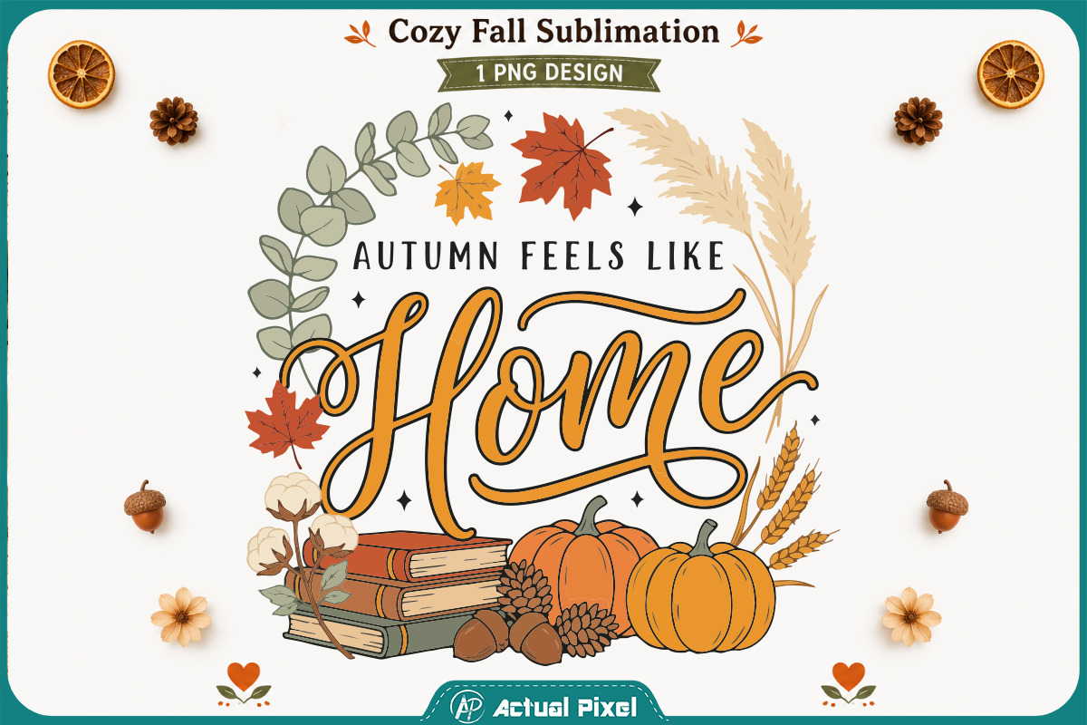 Cozy Fall Sublimation Quotes Bundle, a Seasonal Illustration by Actual Pixel (Photo 5 of 20)