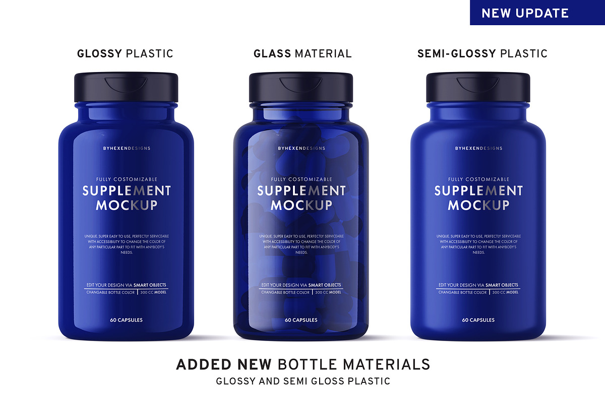 Supplement Bottle Mockup, a Product Mockup by HexenDesigns (Photo 4 of 12)